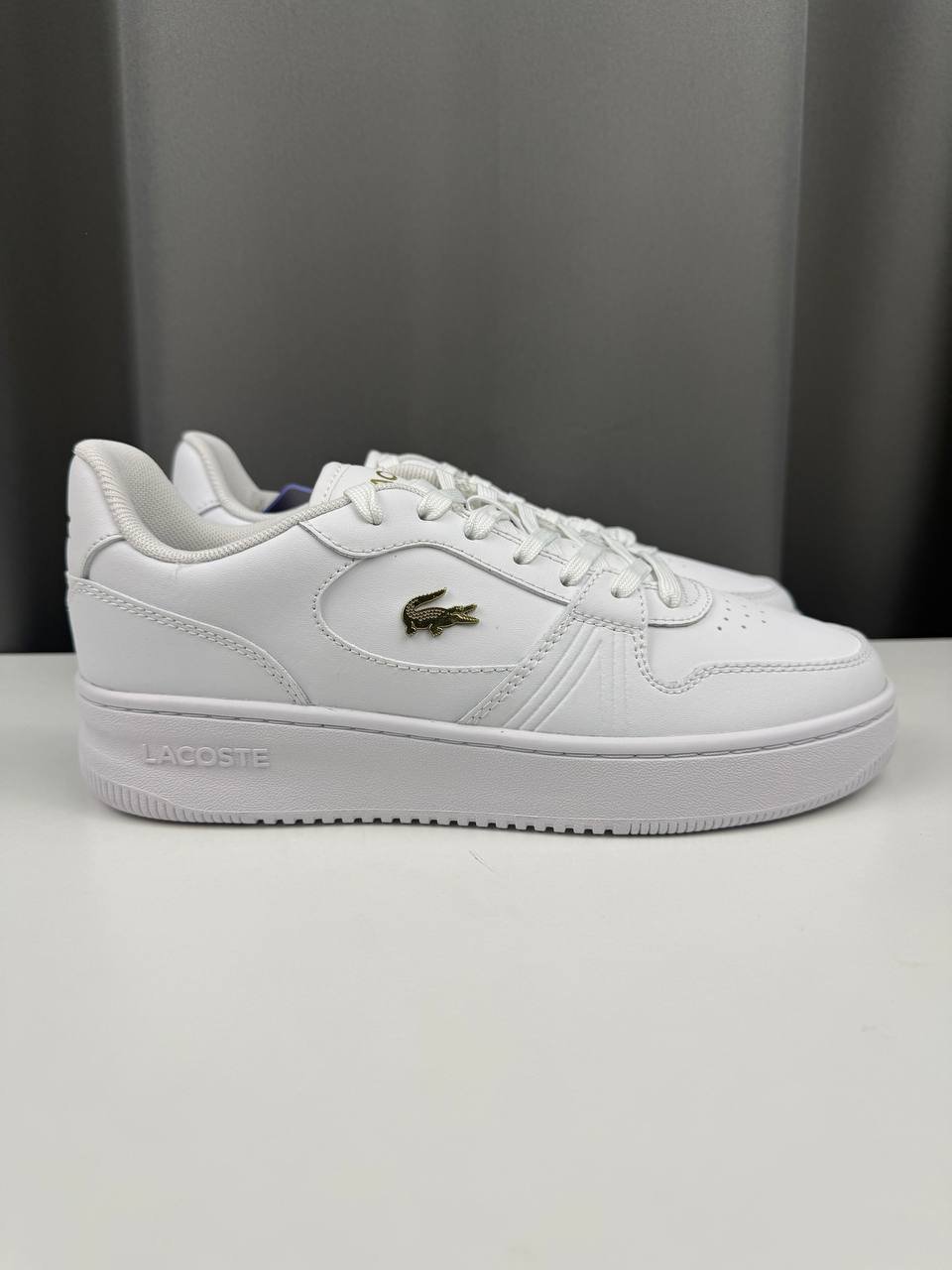 Lacoste L001 Set 225 białe skórzane sneakersy damskie, nowe z metką, rozmiar 39 - obrazek 2