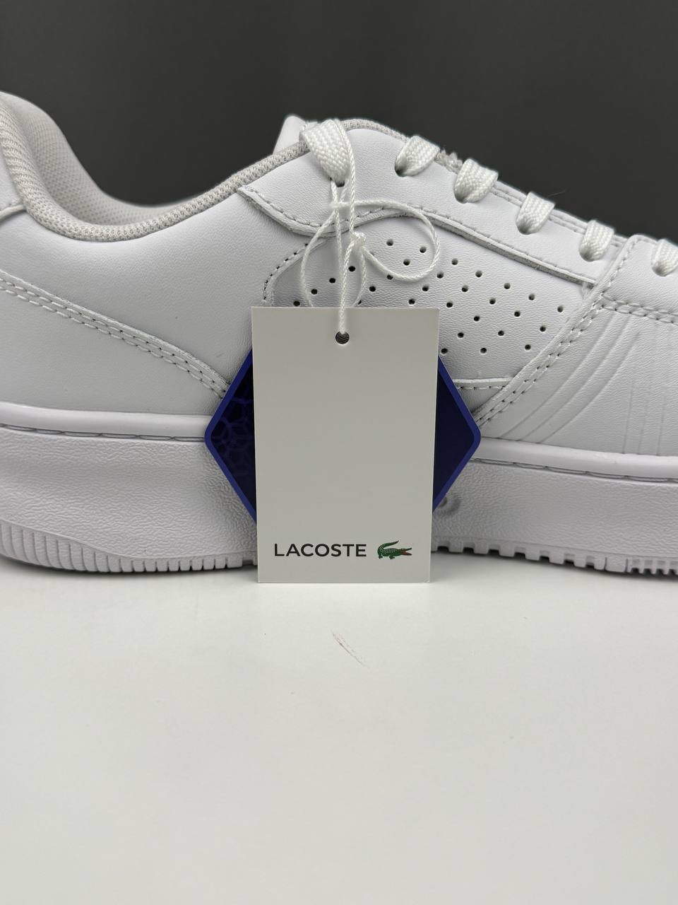 Lacoste L001 Set 225 białe skórzane sneakersy damskie, nowe z metką, rozmiar 39 - obrazek 12